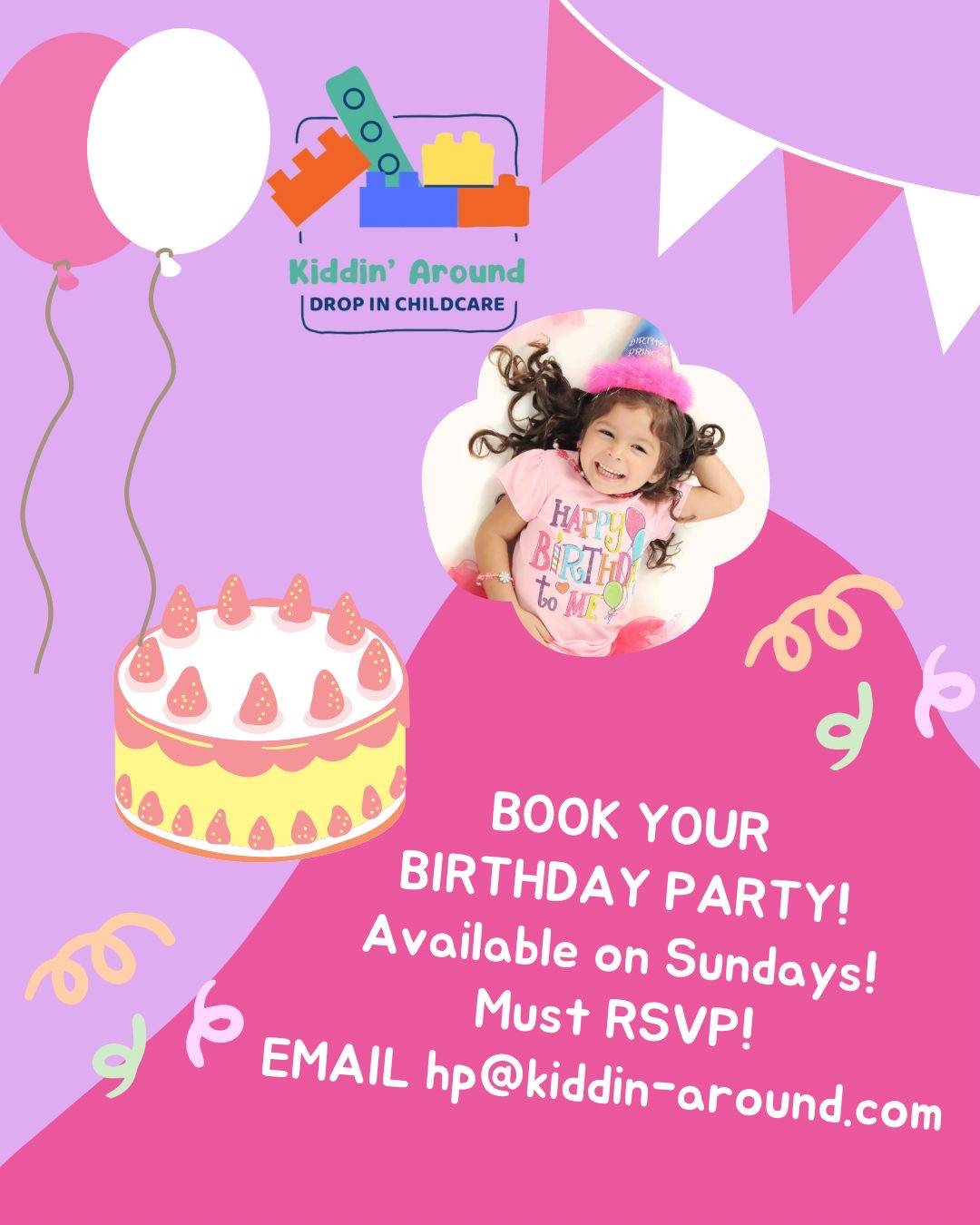 Birthday party poster
